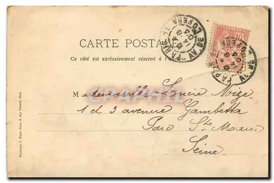 Lanvy - Aami de Pengepot — Rochas e floresta — Fototipia A. Burger frères, Noyon — Verso