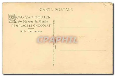Bilhete postal antigo Seção Indochinesa Pavilhão da Imprensa Colonial Paris 1931 Exposição Colonial Internacional — Verso