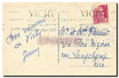 Vichy - Źródło Chomel — (Charles Le Corur i Lucien Wuog, arch.) — Rewers