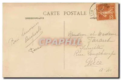 Saint-Étienne - A Prefeitura — editor Johannes Merlat, n° 1036 — Verso