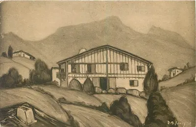 País Basco — Vista de casa tradicional — D.R. Jourgen