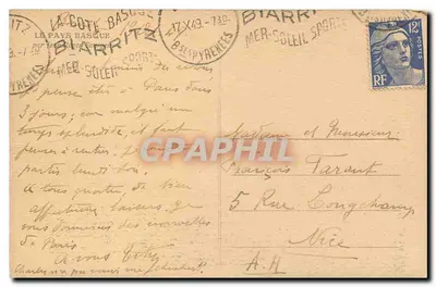 País Basco — Vista de casa tradicional — D.R. Jourgen — Verso