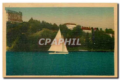 Margens do Lago Léman — Thonon-les-Bains — Editor: Thonon-les-Bains, Margens do Lago Léman e o Hotel dos Banhos
