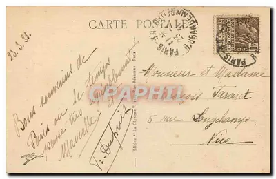 Paryż - Giełda - Stock-Exchange — Wydanie 'La Ciprome' n°207 — Rewers