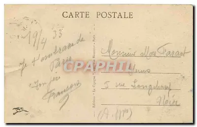 Paryż — Les Invalides (fasada) — Wydawnictwo La Gégyne, nr 156 — Rewers