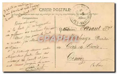 Nice — A Reserva — Restaurante da Reserva — Editor La Côte d'Azur artistique, n°36 — Verso