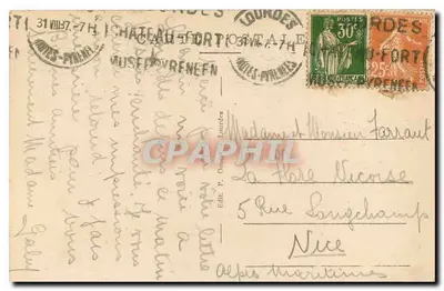 Lourdes - Grota — P.D. n°45 — Rewers