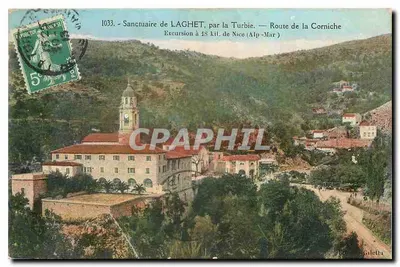 Santuário de LAGHET, pela Turbie — Estrada da Corniche — Gilella