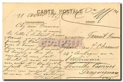 CPA Nice Le Place Beatrix et Monument Gambetta — Verso