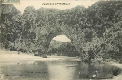 A Ardèche pitoresca — O Ponte d'Arc — Edição Beaumel, Vallon, n°44