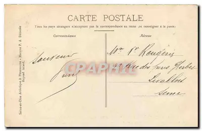 Ste-Geneviève-des-Bois (S.-et-O.) — Kąt jeziora w Parku Pałacu Pierre — P. A. Coll. Paul Allorge, Montlhéry — seria C L 16 — Rewers