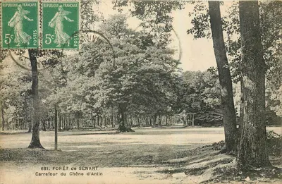 Floresta de Senart — Cruzeiro do Carvalho d'Antin — editor Michaud, n°681