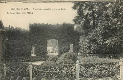 Yerres (S.-&-O.) — Vista de uma Propriedade - Rue de Paris — J. Duru, editor. L'H. PARIS