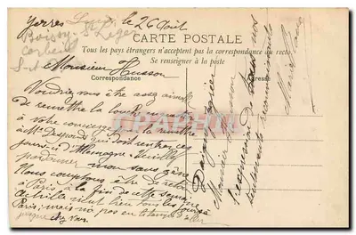 Yerres (S.-&-O.) — Vista de uma Propriedade - Rue de Paris — J. Duru, editor. L'H. PARIS — Verso