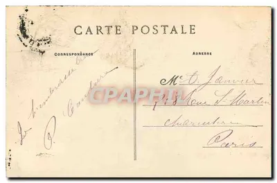 Floresta de Fontainebleau — A Gruta das Barbizonnières — Editor: C. L. Arribat, n° 145 — Verso