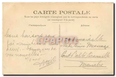 Meudon — O Lago de Villebon — D.W.D. — Verso