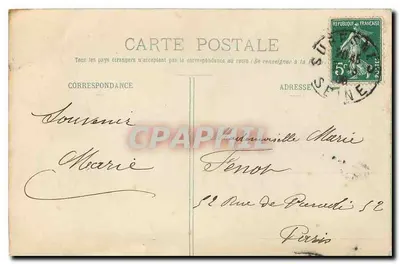 Suresnes - A Prefeitura — vista da prefeitura e do kiosque, editor Lucain, Suresnes — Verso