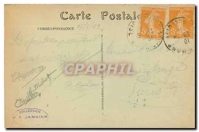 Athis - Entrada do parque e estátua de São Francisco de Assis — Neutrin Frères, n°13 — Verso