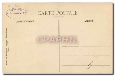 Athis-Mons (S.-et-O.) — Casa romana do século XII — editor G. Dufour, n°80 — Verso