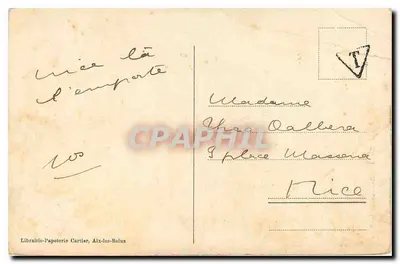 Hotel des Berguesane - Avenue de la Gare — Aix-les-Bains — Jullien frères, Fot. Editores, Ginebra — Reverso