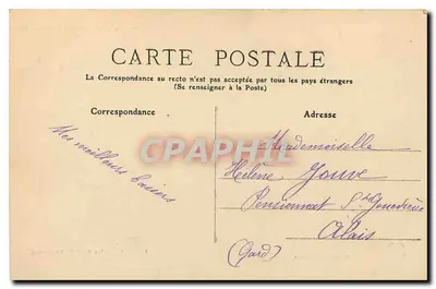 VALS-les-BAINS — O Casino — C. Antige filho, editor, Auhénas (Ardèche) — n° 178 — Verso