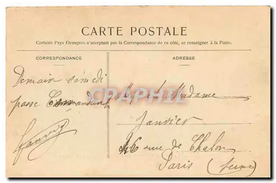 Versailles — Il Petit Trianon — Ingresso principale. La Corte d'onore. — P. Helmlinger & Cie, Imp. Phot. Nancy. — Verso