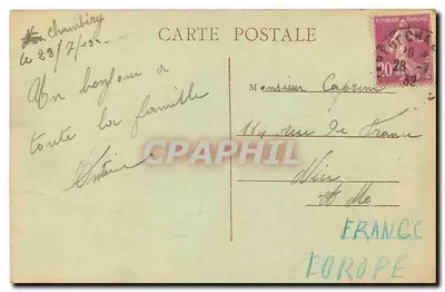 Chambéry - Vista Geral — Editor Lagnamère — Verso
