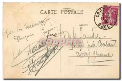 Crezant — O Confluent e o Rocher des Filleuses — La Creuse Illustrée n°22 — Verso