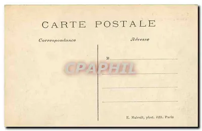 Vincennes — Main Gate of the Castle — E. M. — Back