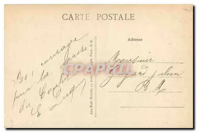 Vincennes — Wnętrze Fortu - Kaplica i Szkoła Administracji — E.M. nr 1137 — Rewers