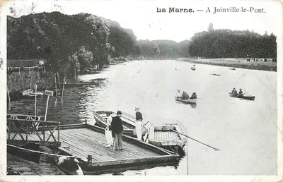 A Marne — Em Joinville-le-Pont. — Editor não visível, número de série ilegível.