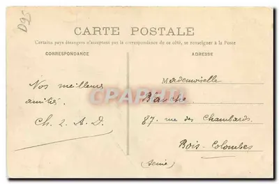Beaumont-sur-Oise (S.-et-O.) — Panorama de Persan, tirado da Igreja de Beaumont — editor desconhecido, n° 17 — Verso