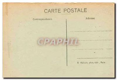 Vincennes — Stare Pałacowe Zamek — Wieża przed Rewolucją Francuską — E.M. n°569 — Rewers