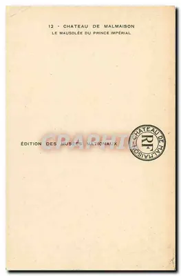 Zamek Malmaison — Mausoleum cesarzowa — Édition des Musées Nationaux, n°12 — Rewers