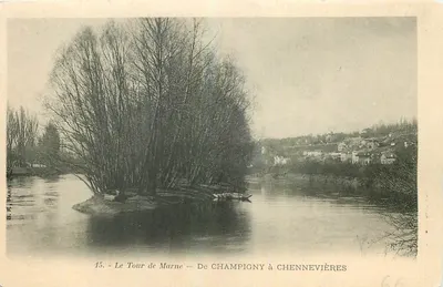 O Tour de Marne — De CHAMPIGNY a CHENNEVIÈRES — B. F. PARIS 306