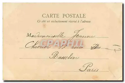 ÉTAMPES — Dom Diany z Poitiers — B.F. Paryż, nr 5 — Rewers