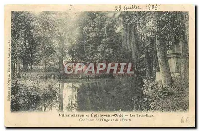 Villemeisson e Épinay-sur-Orge — Les Trois-Eaux — Conflito dos rios Orge e Yvette — Edição da Orge A. Thévenet, Sargny — n°26