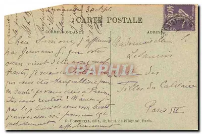 Saint-Maur (Seine) — Igreja de São Nicolau, Capela Nossa Senhora dos Milagres — G. Bouchetal, editor, 72, boulevard de l'Hôpital, Paris. — Verso