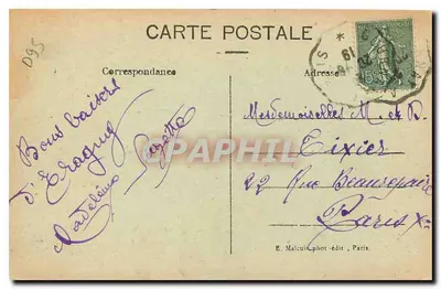 Eragny (S.-et-O.) — O Oise — E.M. n°3691 — Verso