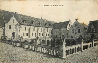 Abadia de Royaumont — vista do claustro — editor anônimo, n° 10