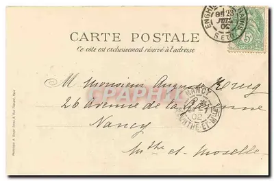 Casino de Enghien — Margens do lago — Editor A. Breguet, Paris — Verso
