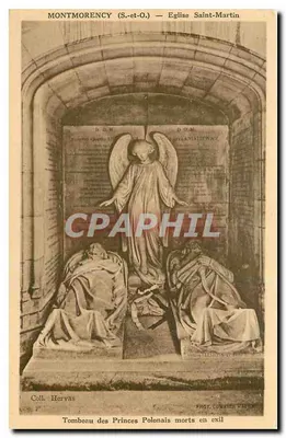 Montmorency (S.-et-O.) — Igreja de São Martinho — Túmulo dos Príncipes Poloneses mortos em exílio