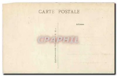 Vincennes — Katedra i Poczta — E. M. n°1140 — Rewers