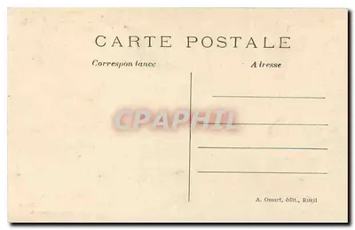 Castelo de La Malmaison — A Sala do Conselho — A. Ossart, editor, Rueil — Verso