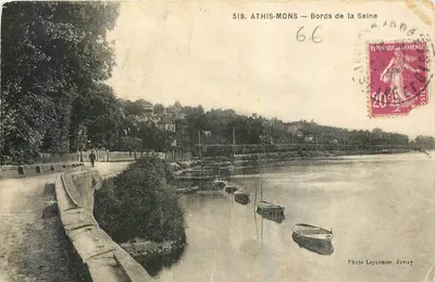 Athis-Mons — Margens do rio Sena — Foto Leprunier Juvisy