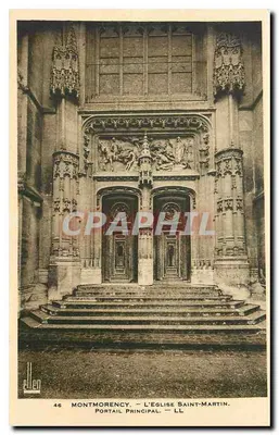 Montmorency — A Igreja de São Martinho — Portal Principal — Editor Ellen, n°46