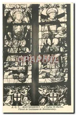 Montmorency — Vitral de Guillaume de Montmorency — A Igreja São Martinho — A.C. 7