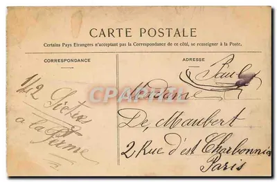 Beauvais (Oise) - Plac Gare — Wydawnictwo D. L. et P., Beauvais, nr 61 — Rewers