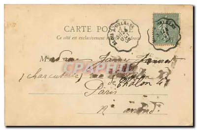 Blois — Castelo, Ala de Louis XII — B. F. Paris, n°3 — Verso