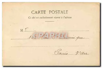 Castelo de Méry - A Biblioteca — A. Seyes, imp.-edit. Pontoise — Verso